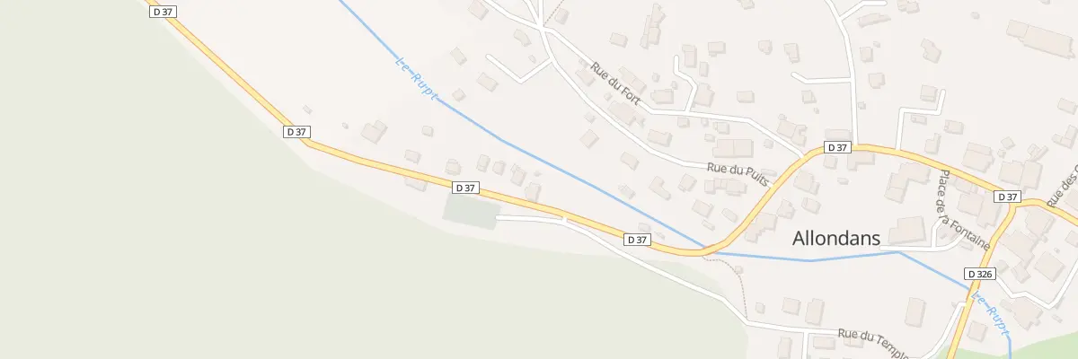 Plan du 26 Rue Centrale à Allondans