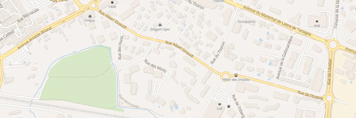 Plan du 296 Rue Albert EINAUDI à Fréjus