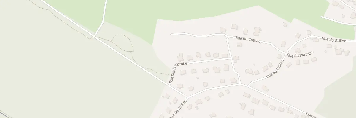 Plan du 11 Rue sur la Combe à Dung