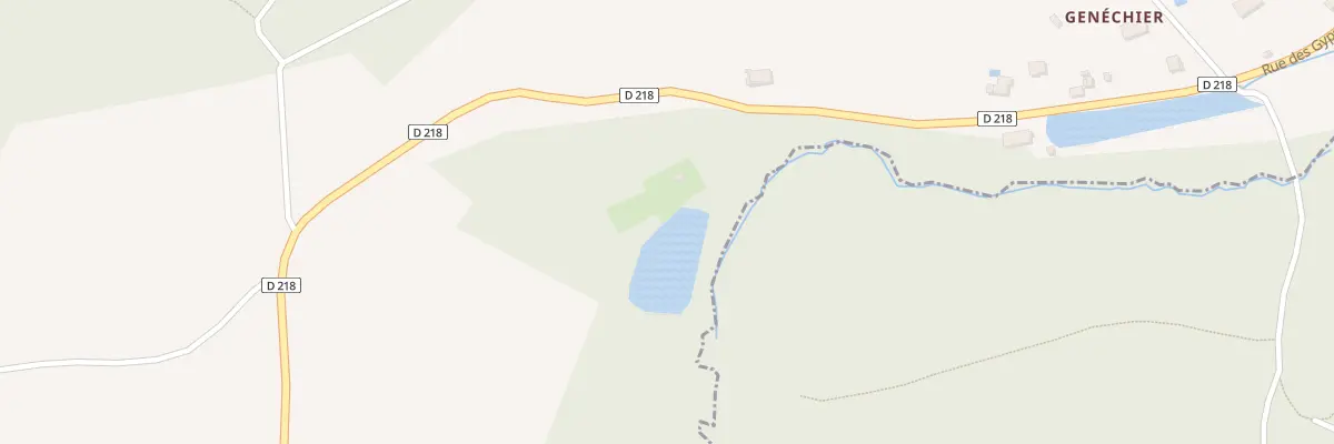 Plan de la Rue de Châlonvillars à Chagey