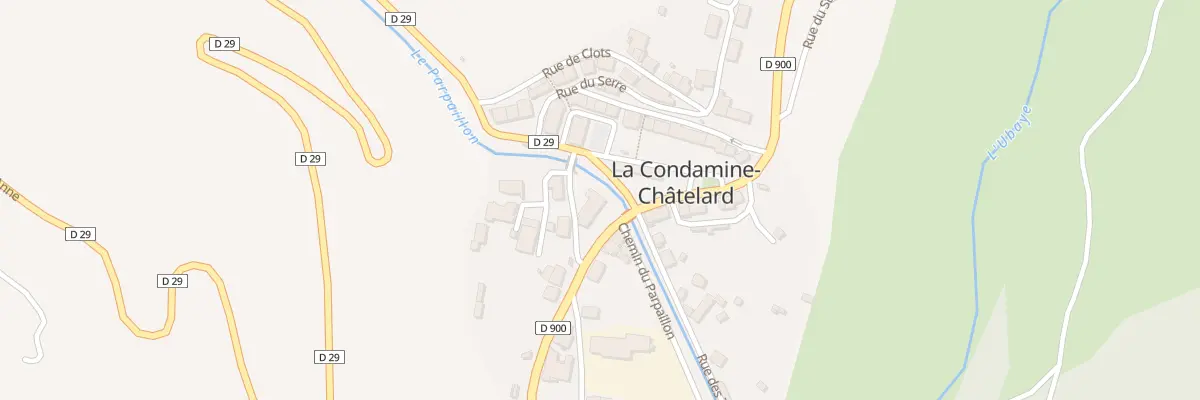 Plan du 2 Rte d’Italie à La Condamine-Châtelard