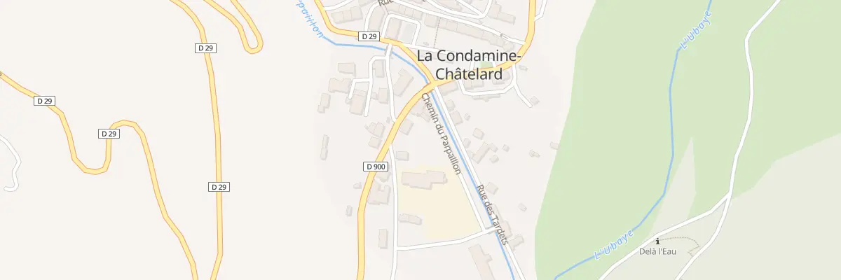 Plan du 17 Rte d’Italie à La Condamine-Châtelard