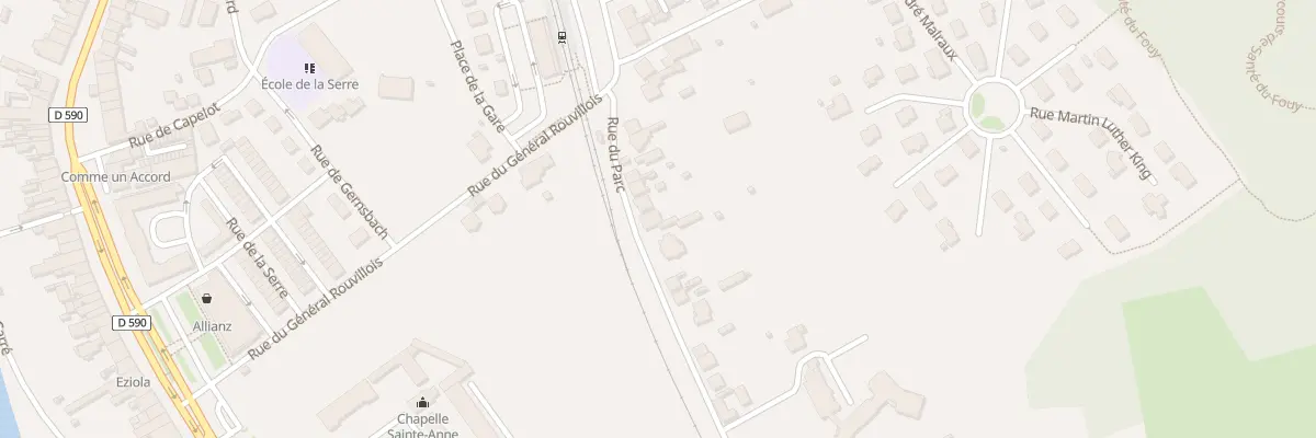 Plan du 13 Rue du Parc à Baccarat