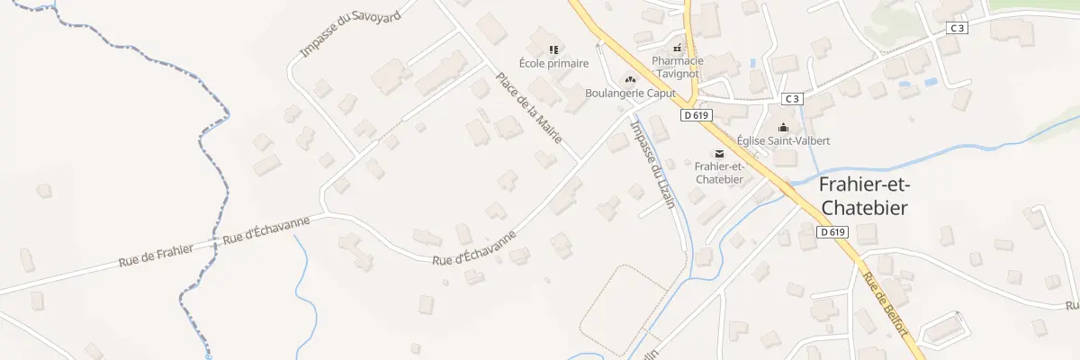 Plan du 1 Pl de la Mairie à Frahier-et-Chatebier