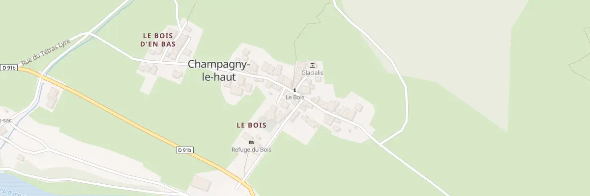 Plan du 7018 Le Bois à Champagny-en-Vanoise