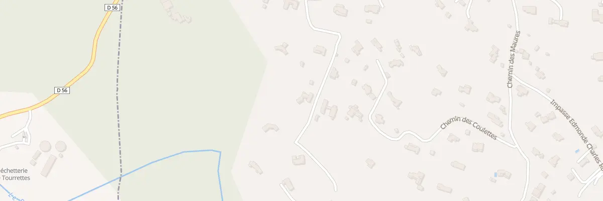 Plan du 387D Route de Bagnols à Callian