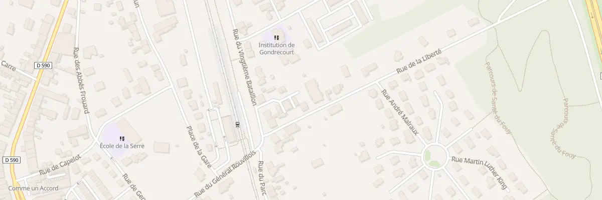 Plan du 7 Rue de la Liberté à Baccarat