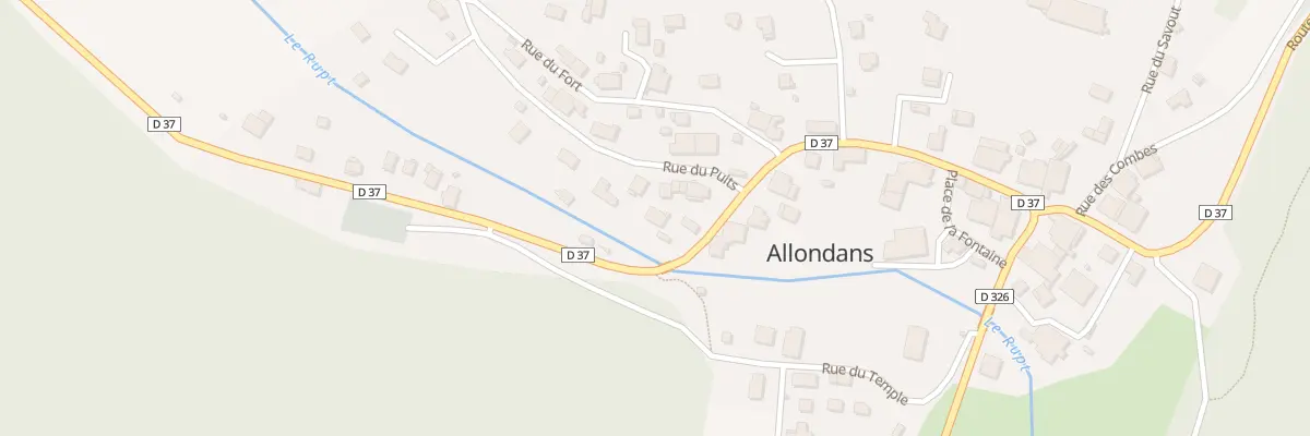 Plan du 1B Rue du Puits à Allondans