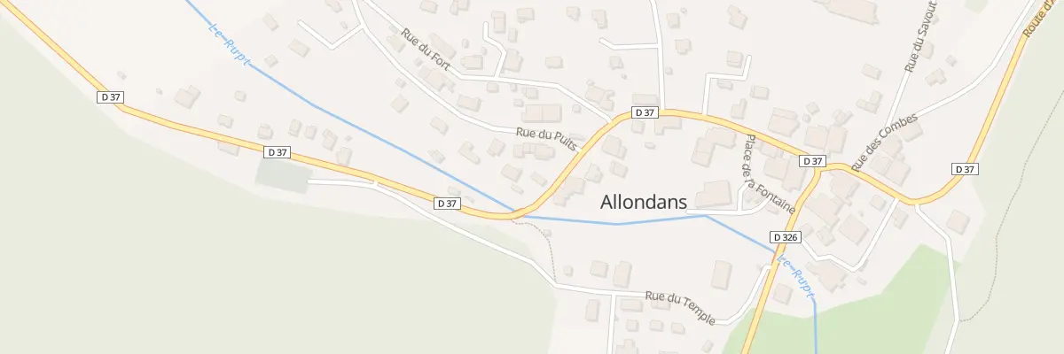 Plan du 18 Rue Centrale à Allondans