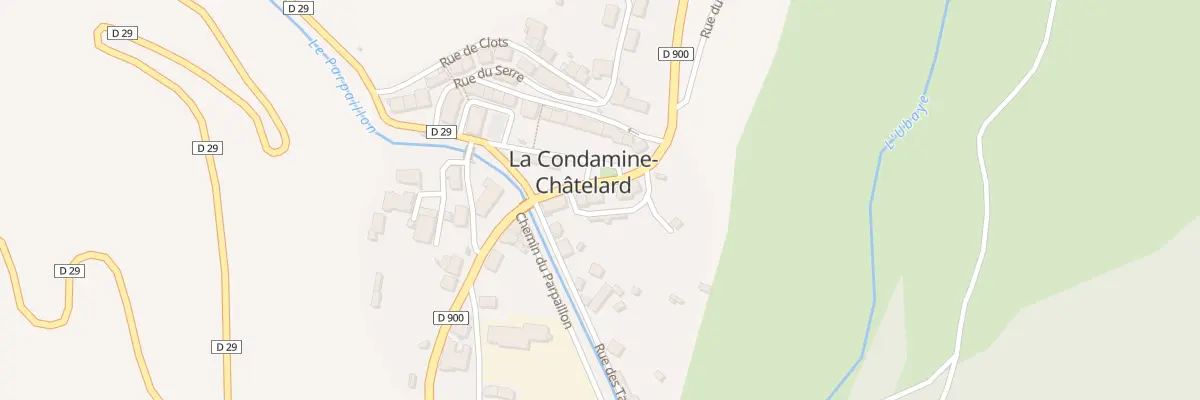 Plan du 5 Rte d’Italie à La Condamine-Châtelard