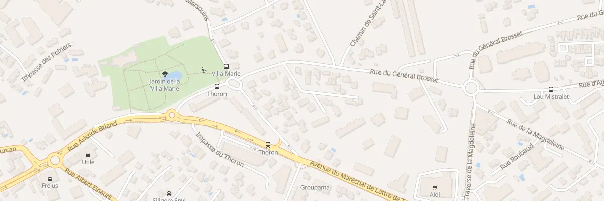 Plan du 72 Imp General BROSSET à Fréjus