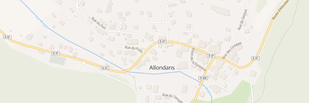Plan du 19 Rue Centrale à Allondans