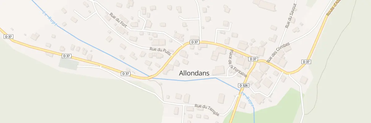 Plan du 21 Rue Centrale à Allondans