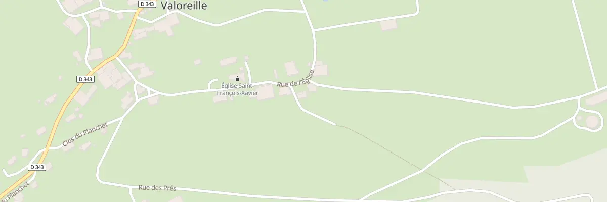 Plan du 10 Rue de l’Eglise à Valoreille