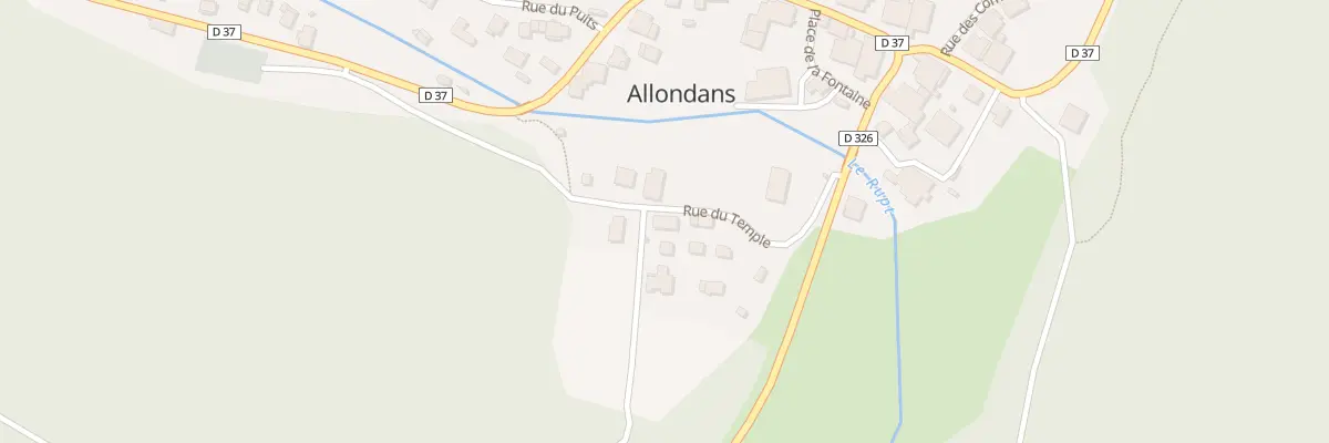 Plan du 7 Rue du Temple à Allondans