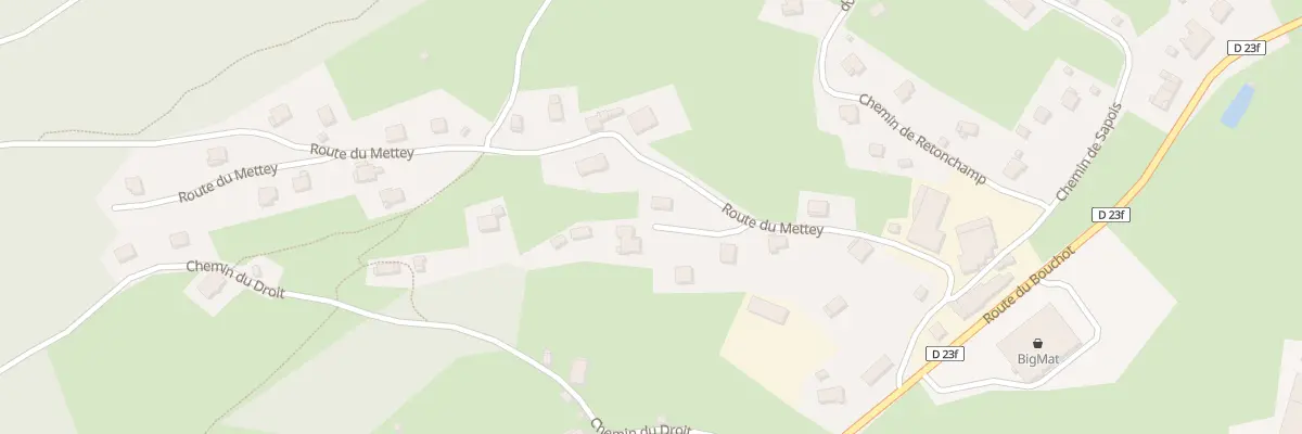 Plan du 205 Rte du Mettey à Gerbamont