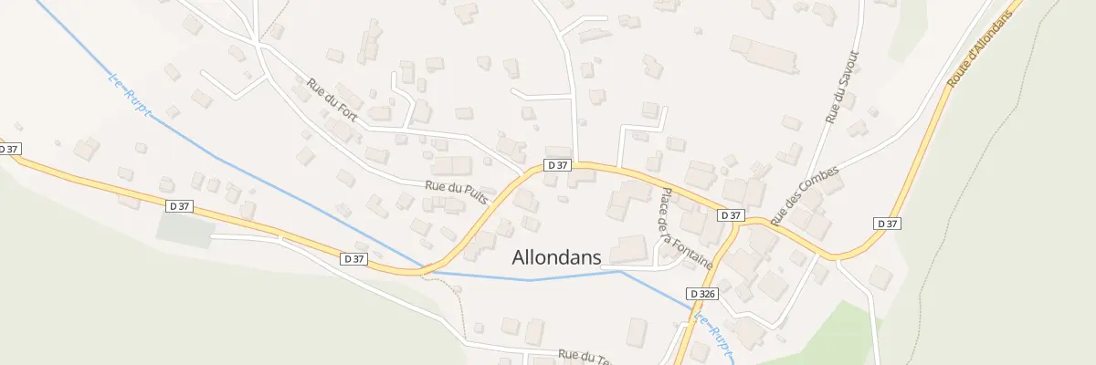 Plan du 17 Rue Centrale à Allondans