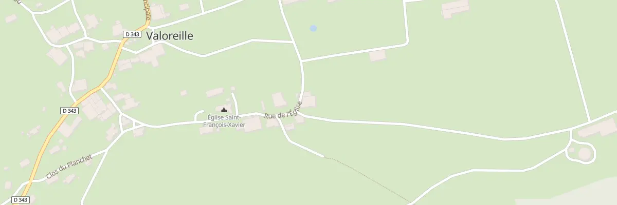 Plan du 9 Rue de l’Eglise à Valoreille