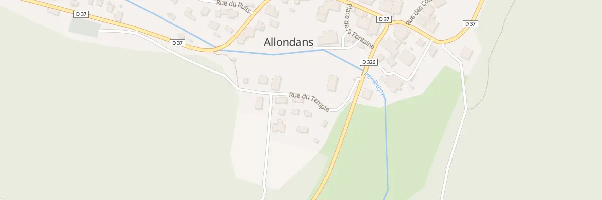 Plan du 3 Rue du Temple à Allondans