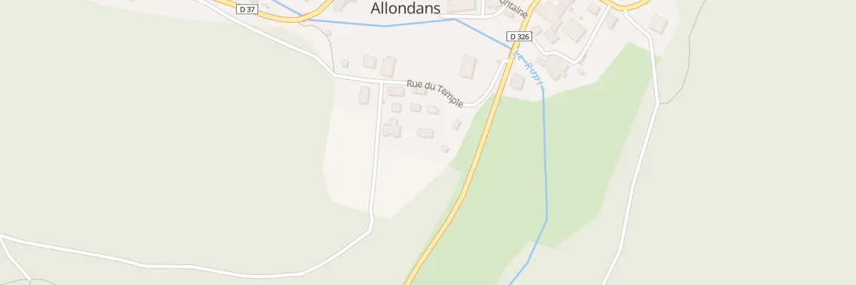 Plan du 1B Rue du Temple à Allondans