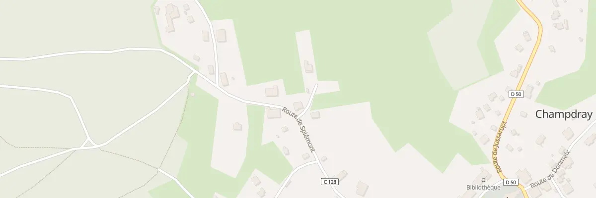 Plan du 10 Rte de Spiemont à Champdray