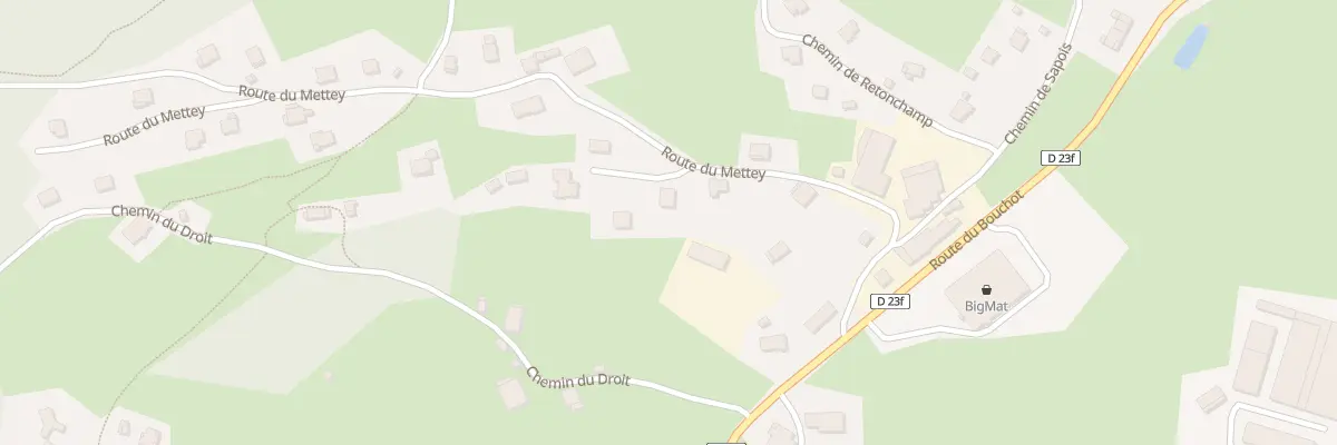 Plan du 9B Rte du Mettey à Gerbamont