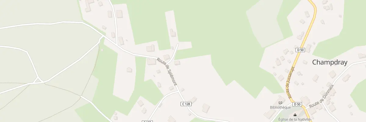 Plan du 8 Rte de Spiemont à Champdray