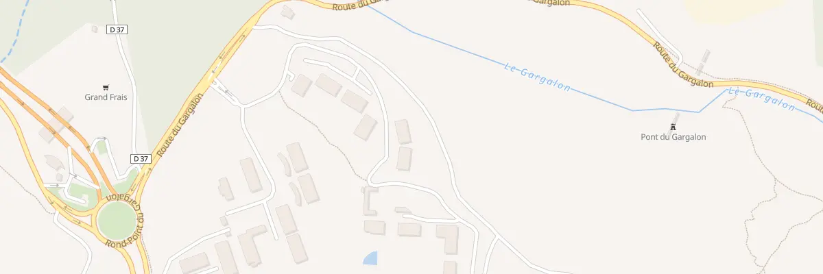 Plan du 1849 Rte du GARGALON à Fréjus