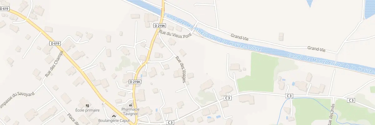 Plan du 6 Rue des Vosges à Frahier-et-Chatebier