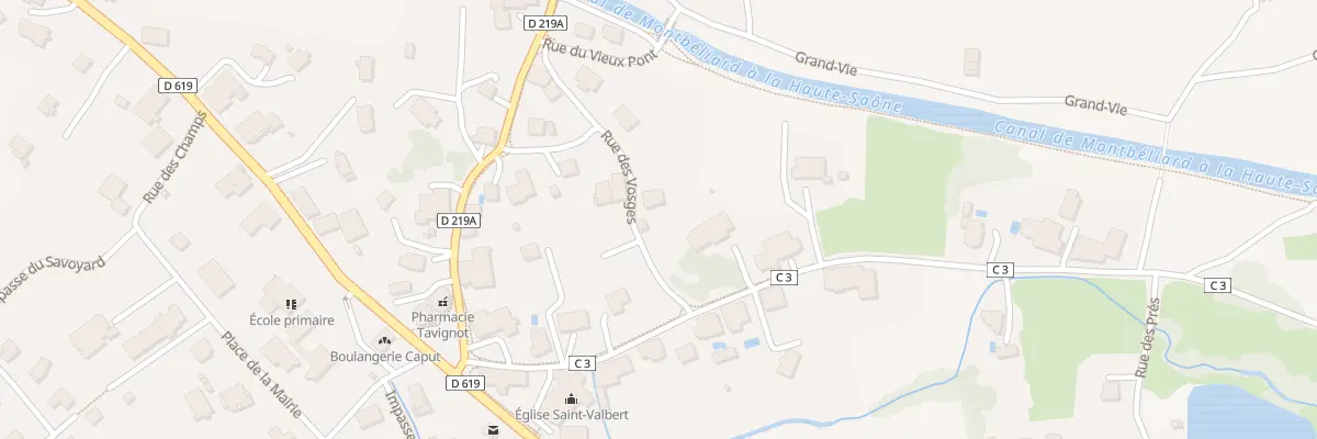 Plan du 2 Rue des Vosges à Frahier-et-Chatebier