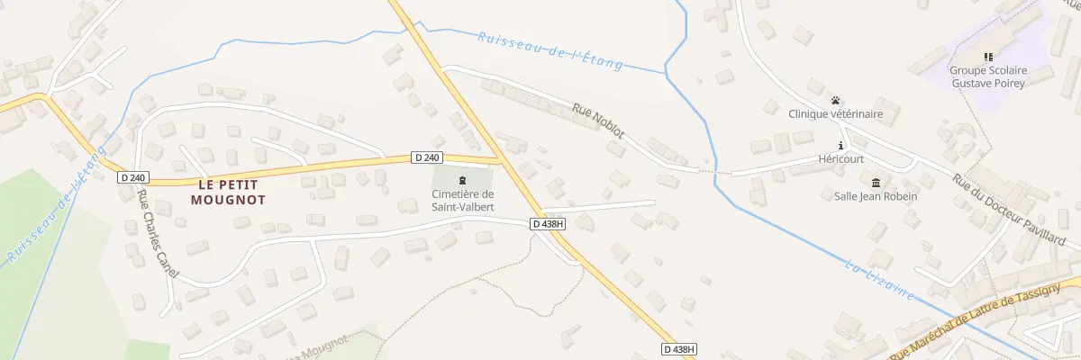 Plan du 12 Av de Saint-valbert à Héricourt