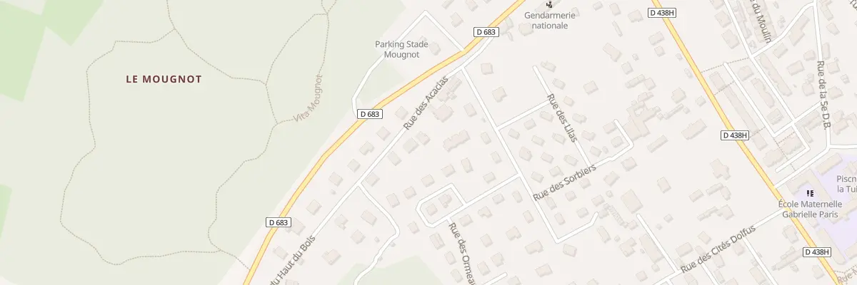 Plan du 11 Rue des Acacias à Héricourt