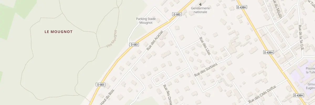 Plan du 7 Rue des Acacias à Héricourt