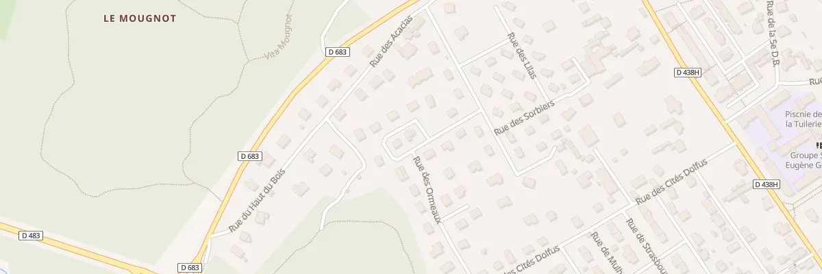 Plan du 18 Rue des Ormeaux à Héricourt