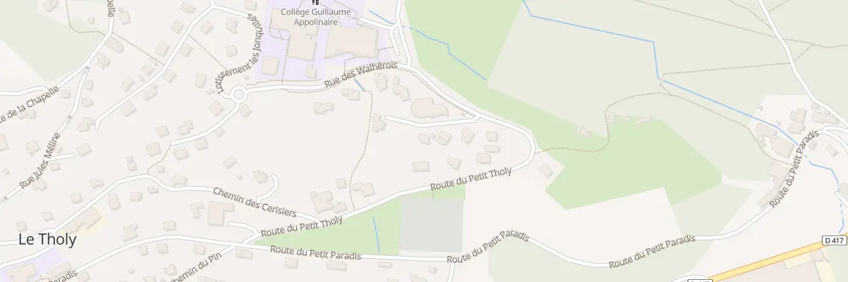 Plan du 5 Imp Guillaume Apollinaire au Tholy