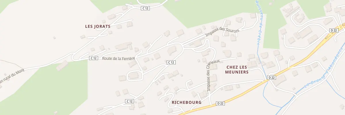 Plan du 481 Rte de la Ferrière à Abondance