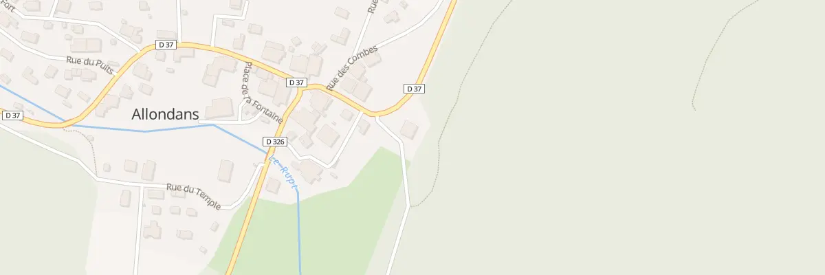 Plan du 2B Rue Centrale à Allondans