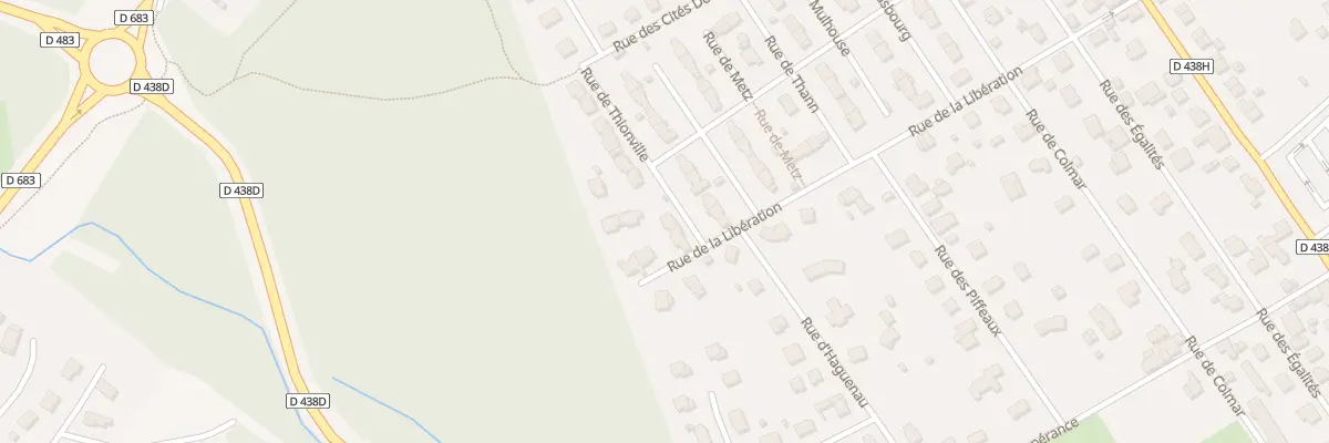 Plan du 16 Rue de Thionville à Héricourt