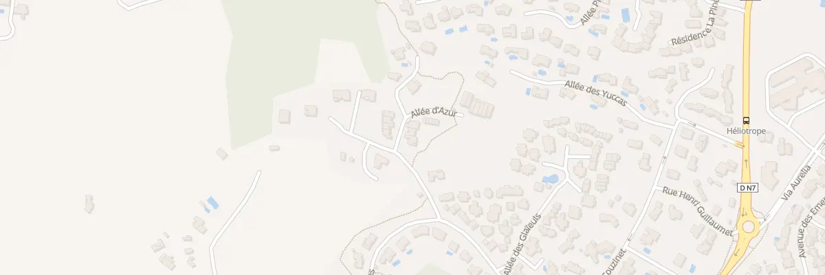 Plan du 4 All d’ AZUR à Fréjus