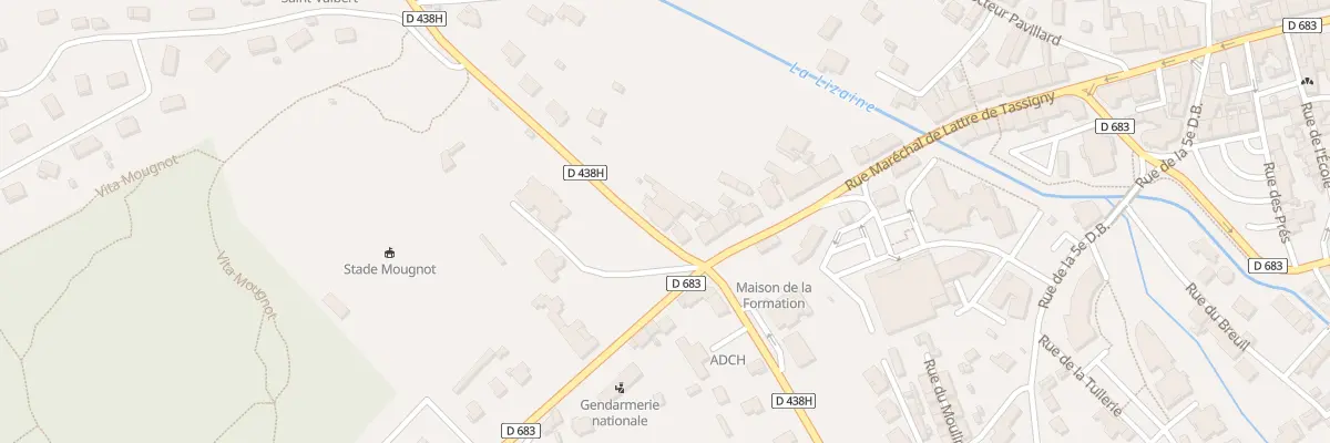 Plan du 56 Rue Mal de Lattre de Tassigny à Héricourt