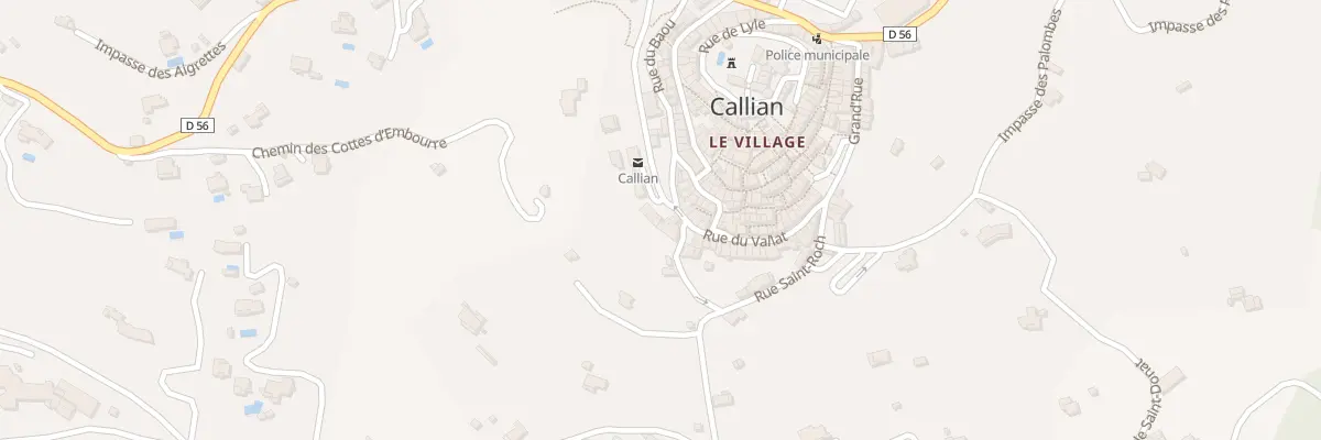 Plan du 3 Bd Amiral Rue à Callian