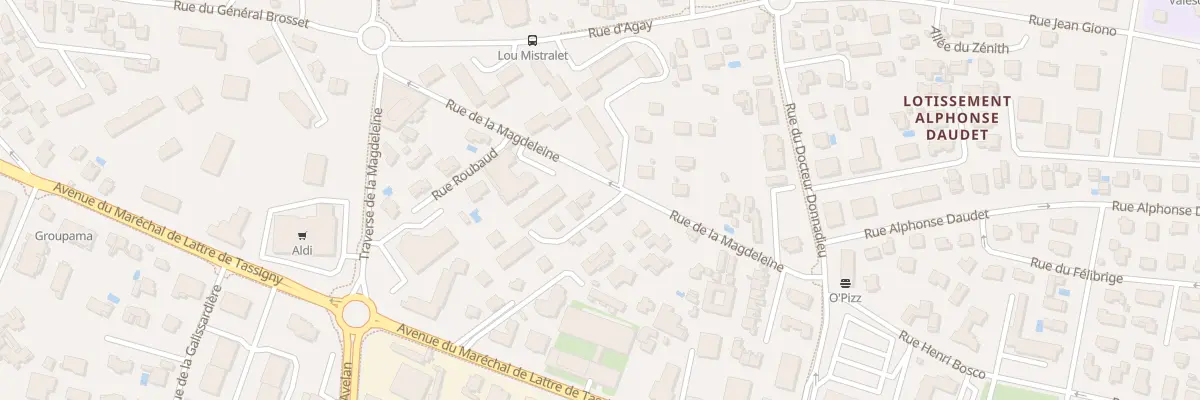 Plan du 400 Rue de la MAGDELEINE à Fréjus