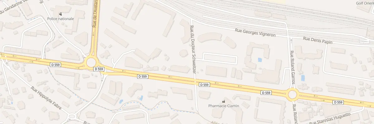 Plan du 9001 Rue Georges VIGNERON à Fréjus
