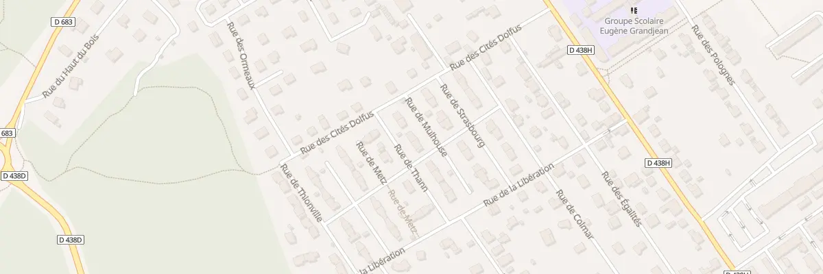 Plan du 6 Rue de Mulhouse à Héricourt