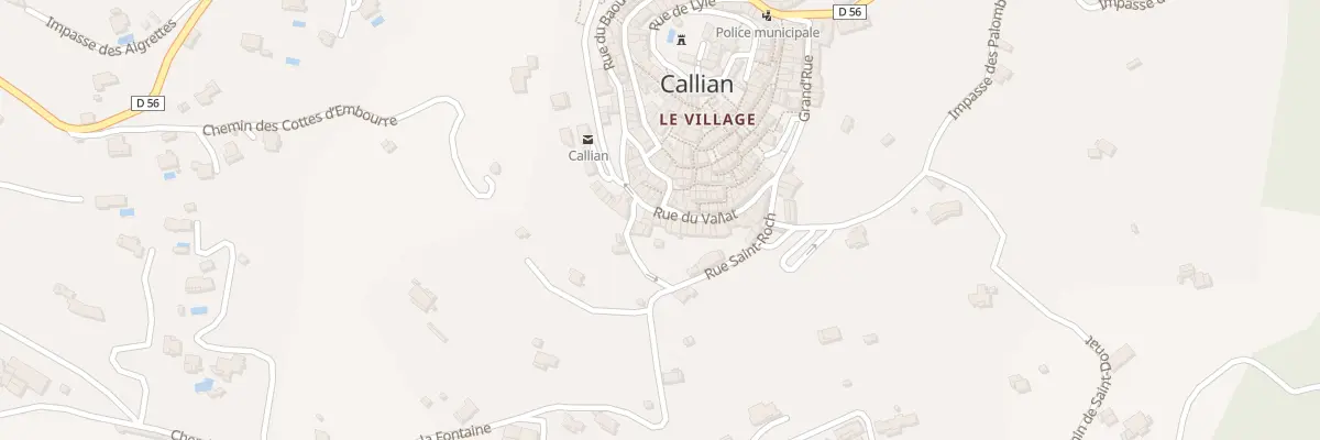 Plan du 5236 Rue du Vallat à Callian