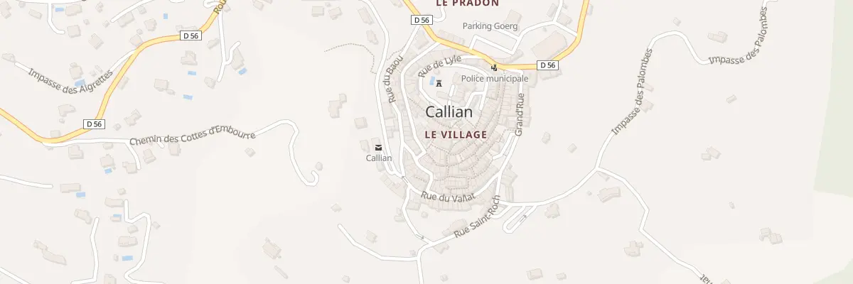 Plan du 14 Rue de la Placette à Callian