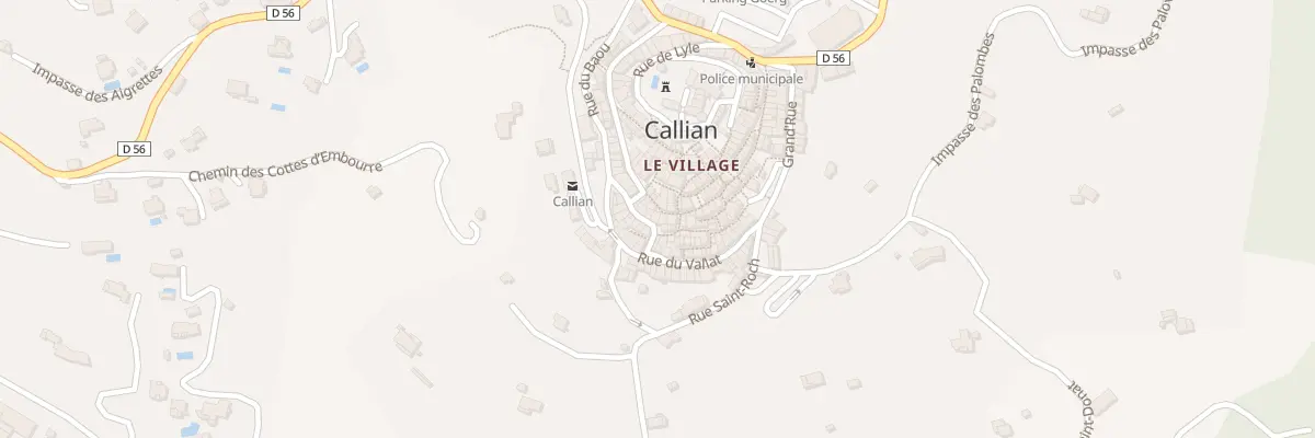 Plan du 37 Rue Longue à Callian
