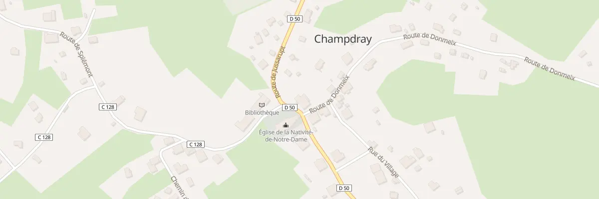 Plan du 1 Rue du Village à Champdray