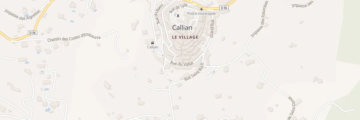Plan du 5335 Rue du Vallat à Callian