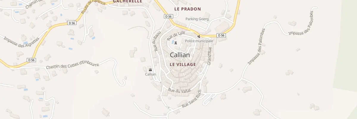 Plan du 5 Rue de la Chapelle à Callian